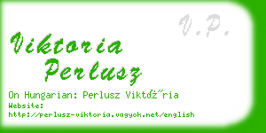 viktoria perlusz business card